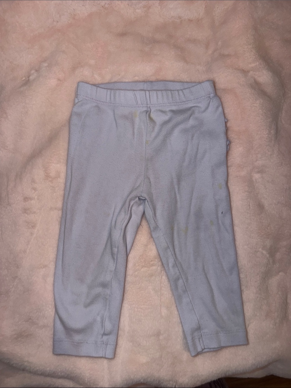 Baby Light Blue Stretch Cotton Leggings